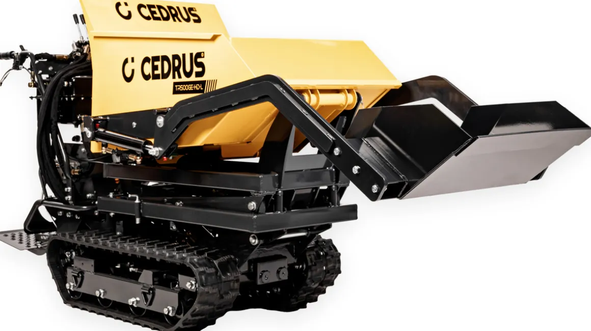 CEDRUS TR500GE-HD-L Transporter Spalinowy Gąsienicowy z Ładowaczem i Górnym Wysypem CEDTR500GE-HD-L