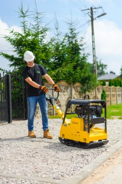 CEDRUS ZG05 ZAGĘSZCZARKA DO GRUNTU SPALINOWA 260 KG Z REWERSEM HYDRAULICZNYM DWUKIERUNKOWA PRZÓD-TYŁ UBIJARKA PŁYTOWA 13 KM + PŁOZY POSZERZAJĄCE - AUTORYZOWANY DEALER CEDRUS