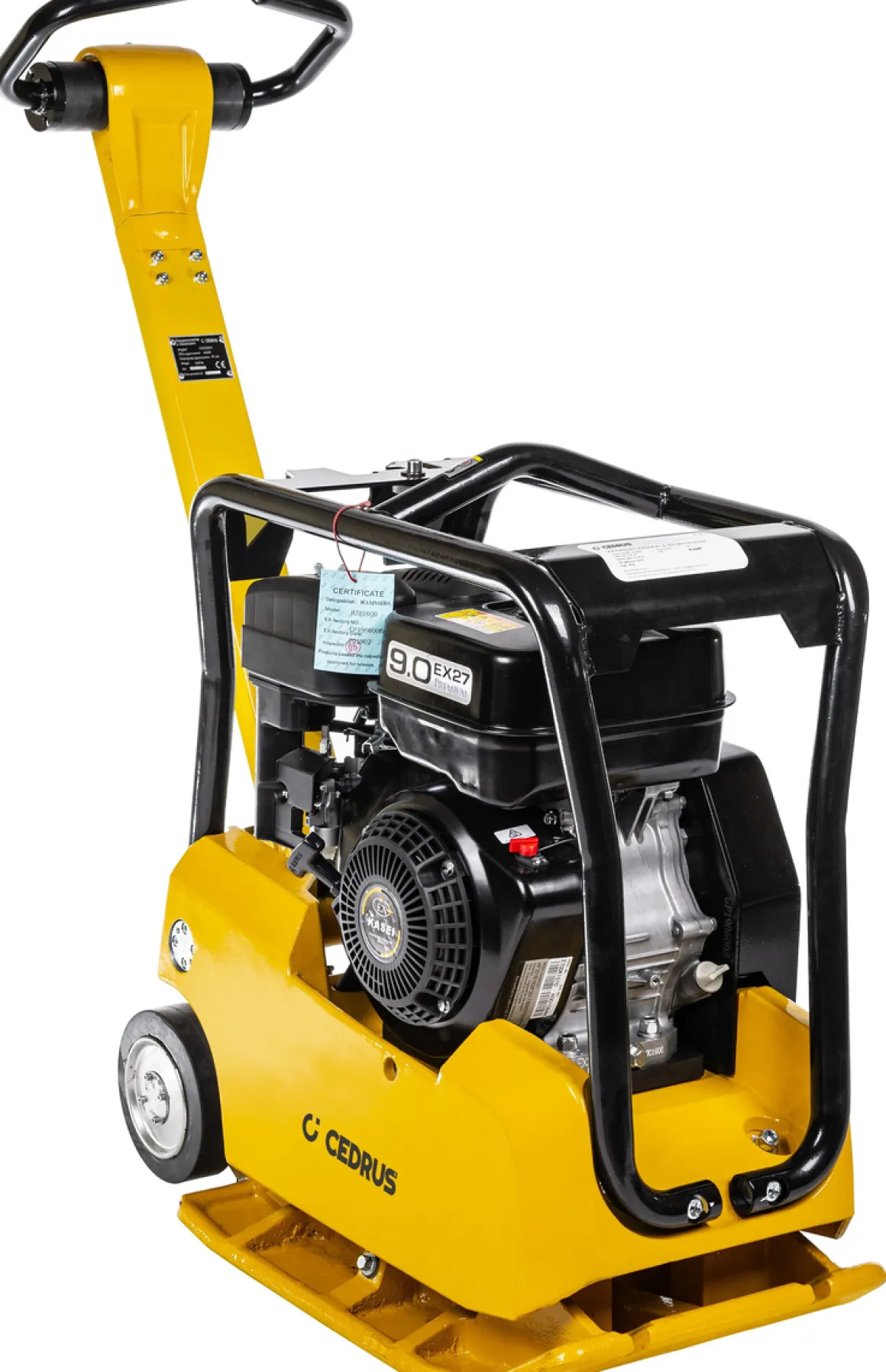 CEDRUS ZG04 ZAGĘSZCZARKA DO GRUNTU SPALINOWA 160 KG Z REWERSEM HYDRAULICZNYM DWUKIERUNKOWA PRZÓD-TYŁ UBIJARKA PŁYTOWA 6,9 KM + KOŁA TRANSPORTOWE - AUTORYZOWANY DEALER CEDRUS