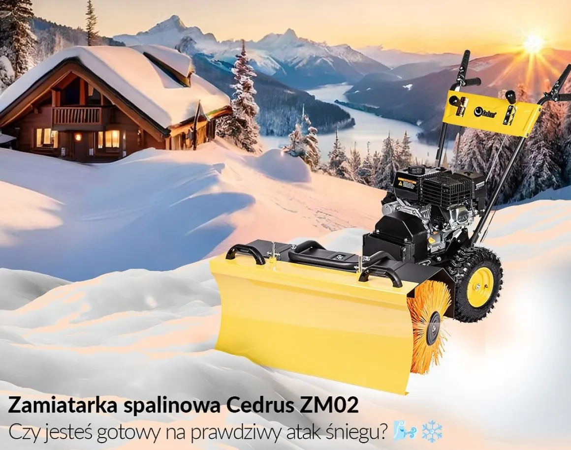 CEDRUS ZM02 ZAMIATARKA ODŚNIEŻARKA ODŚNIEŻARKI SPALINOWA z NAPĘDEM 60cm / 6.5KM - EWIMAX - OFICJALNY DYSTRYBUTOR - AUTORYZOWANY DEALER CEDRUS