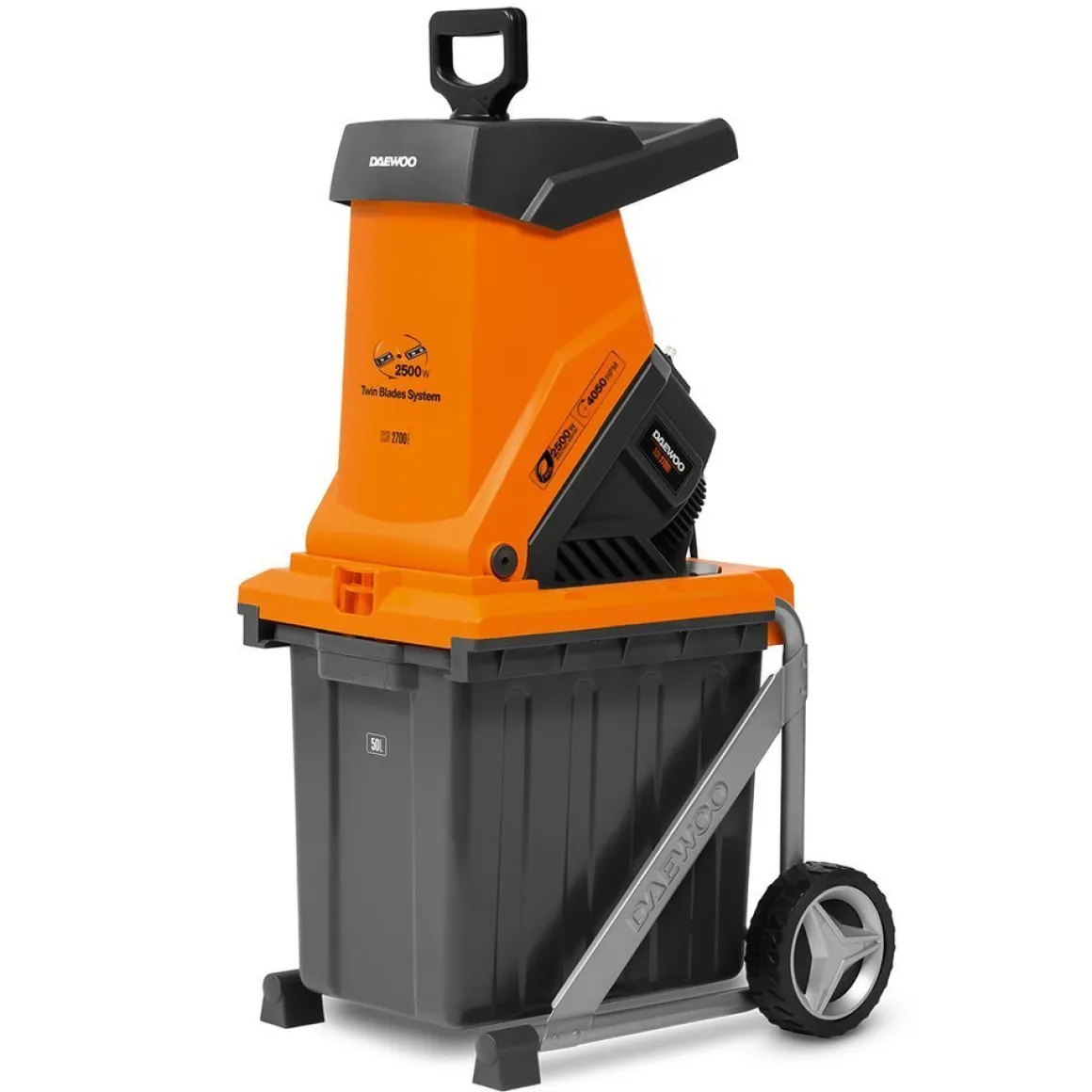 DAEWOO DSR 2700E ROZDRABNIACZ ELEKTRYCZNY NOŻOWY RĘBAK DO GAŁĘZI 2500W - OFICJALNY DYSTRYBUTOR - AUTORYZOWANY DEALER DAEWOO