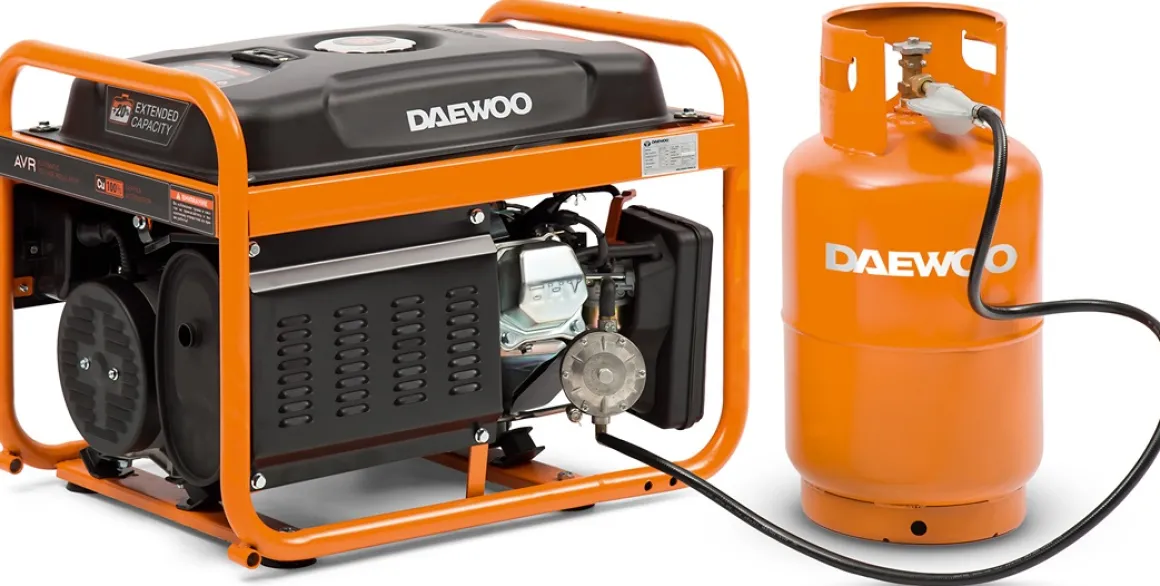 DAEWOO GDA 3500 DFE AGREGAT GENERATOR PRĄDOTWÓRCZY LPG / BENZYNA 2x16A, MOC 3,5kW - OFICJALNY DYSTRYBUTOR - AUTORYZOWANY DEALER DAEWOO