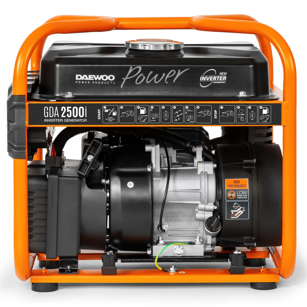 DAEWOO GDA 2500i AGREGAT INWERTOROWY GENERATOR PRĄDOTWÓRCZY 2x16A MOC 2 kW - OFICJALNY DYSTRYBUTOR - AUTORYZOWANY DEALER DAEWOO