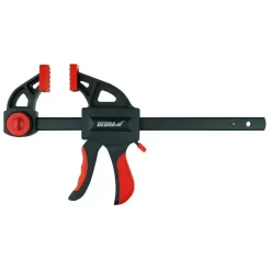 DEDRA 12A027 Ścisk stolarski pistoletowy 610x72 mm nylonowy zacisk rozpierak