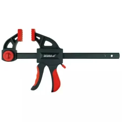 DEDRA 12A029 Ścisk stolarski pistoletowy 910x72 mm nylon, zacisk rozpierak