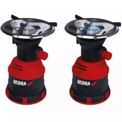 DEDRA 31A001 Kuchenka turystyczna gazowa Piezo palnik kempingowy camping nabój 190 g