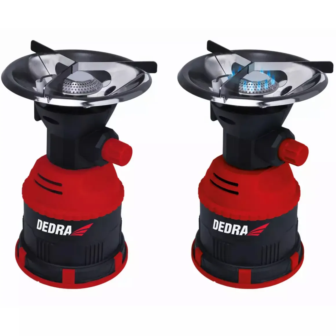 DEDRA 31A001 Kuchenka turystyczna gazowa Piezo palnik kempingowy camping nabój 190 g