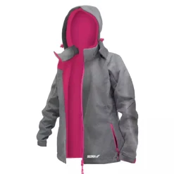 DEDRA BH65KS-XS Kurtka softshell damska wodoodporna trekkingowa outdoor szary melanż XS