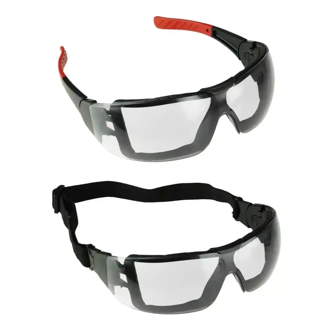 DEDRA BH1058 Okulary ochronne przeciwmgielne BHP gogle F K N EVA z gumką bezbarwne EN166