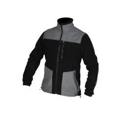 DEDRA BH6PA1-XXXL bluza polarowa robocza męska Oxford 280 g/m² XXXL czarno-szara