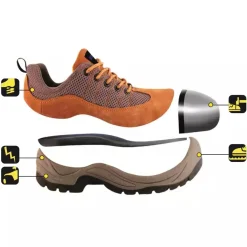 DEDRA BH9P3-43 Półbuty Bezpieczne BHP S1 SRC Zamszowe Buty Ochronne Robocze 43