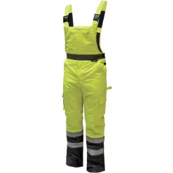 DEDRA BH80SO1-XXL spodnie ocieplane ogrodniczki robocze odblaskowe XXL żółte