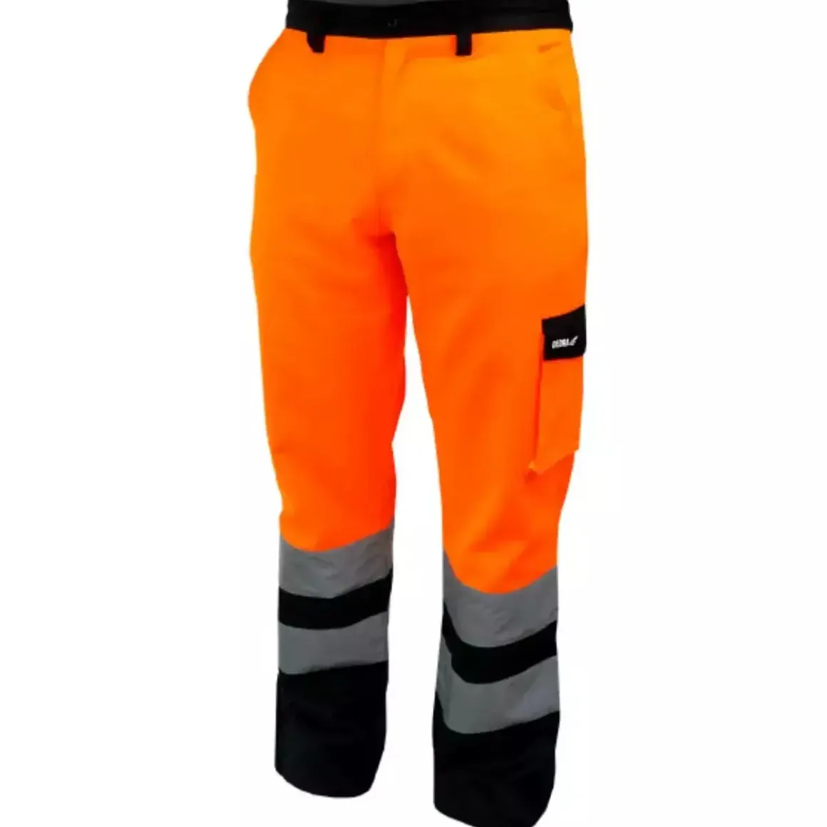 DEDRA BH81SP2-LD Spodnie ochronne odblaskowe robocze BHP hi-vis pomarańczowe LD/54