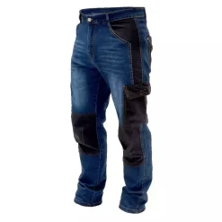 DEDRA BH45SP-M Spodnie jeans robocze, dżinsy z denimu 280 g/m², rozmiar M