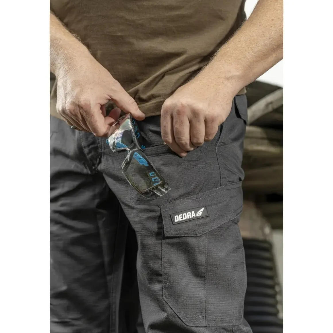 DEDRA BH31SP-XXL Spodnie robocze bojówki cargo ripstop XXL/58 220 g/m²