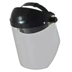 DEDRA BHST04 Osłona twarzy przyłbica ochronna z poliwęglanu z daszkiem 24 cm