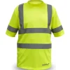 DEDRA BH81T1-XL Koszulka T-shirt odblaskowa męska żółta XL BHP ostrzegawcza