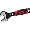 Dedra 12B130 Klucz nastawny krótki 300mm 0-34mm francuski szwed CrV uchwyt gumowany