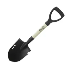 DEDRA 80C001 Mini saperka łopatka ogrodowa turystyczna stal 50Mn trzonek drewniany 68 cm uchwyt D