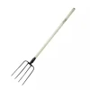 DEDRA 80C016 Widły 4-zębne ogrodowe gospodarcze, trzonek drewniany 130 cm do obornika