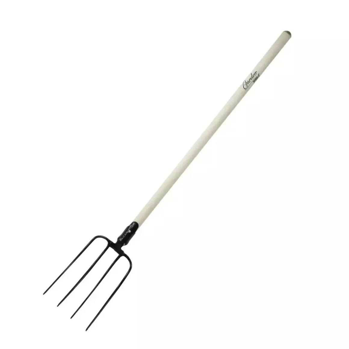 DEDRA 80C016 Widły 4-zębne ogrodowe gospodarcze, trzonek drewniany 130 cm do obornika