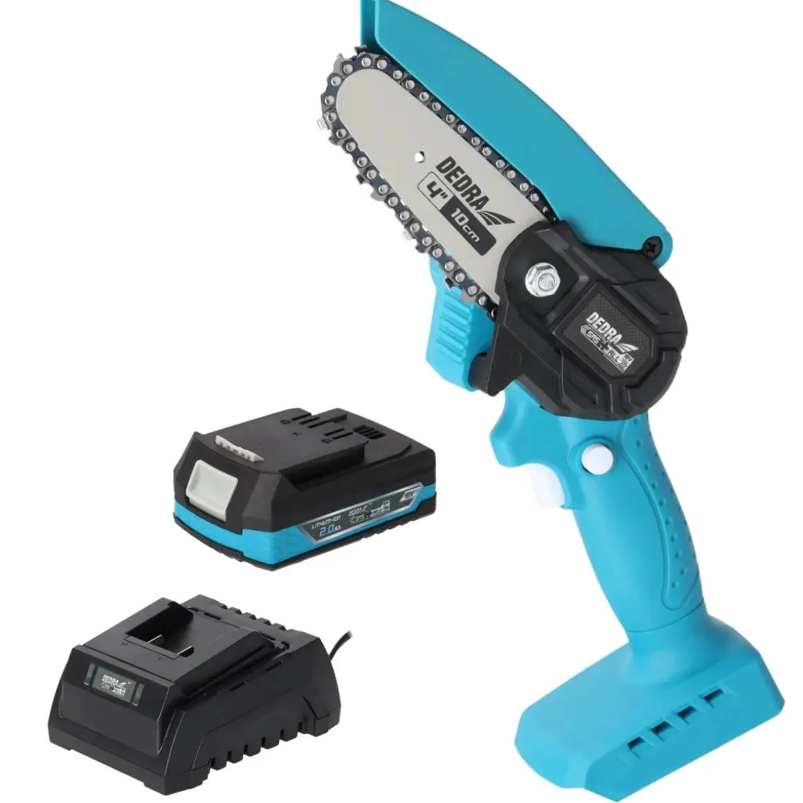 DEDRA DED7030A11 Zestaw DED6984 DED7032 DED7038 mini piła pilarka łańcuchowa 18V 4" walizka