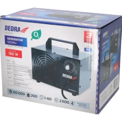 DEDRA DED6631 Generator ozonu 60g/h profesjonalny ozonator do auta i pomieszczeń