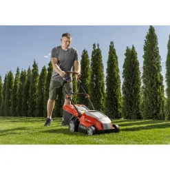 DEDRA DED8741 Kosiarka elektryczna 1600W 36cm, ogrodowa do trawy z koszem 40L