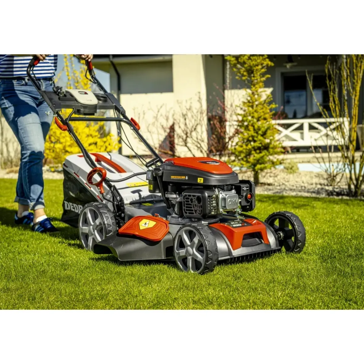 DEDRA DED8725-51L2SE Kosiarka spalinowa z napędem 51 cm Loncin 196cc elektryczny start mulczowanie