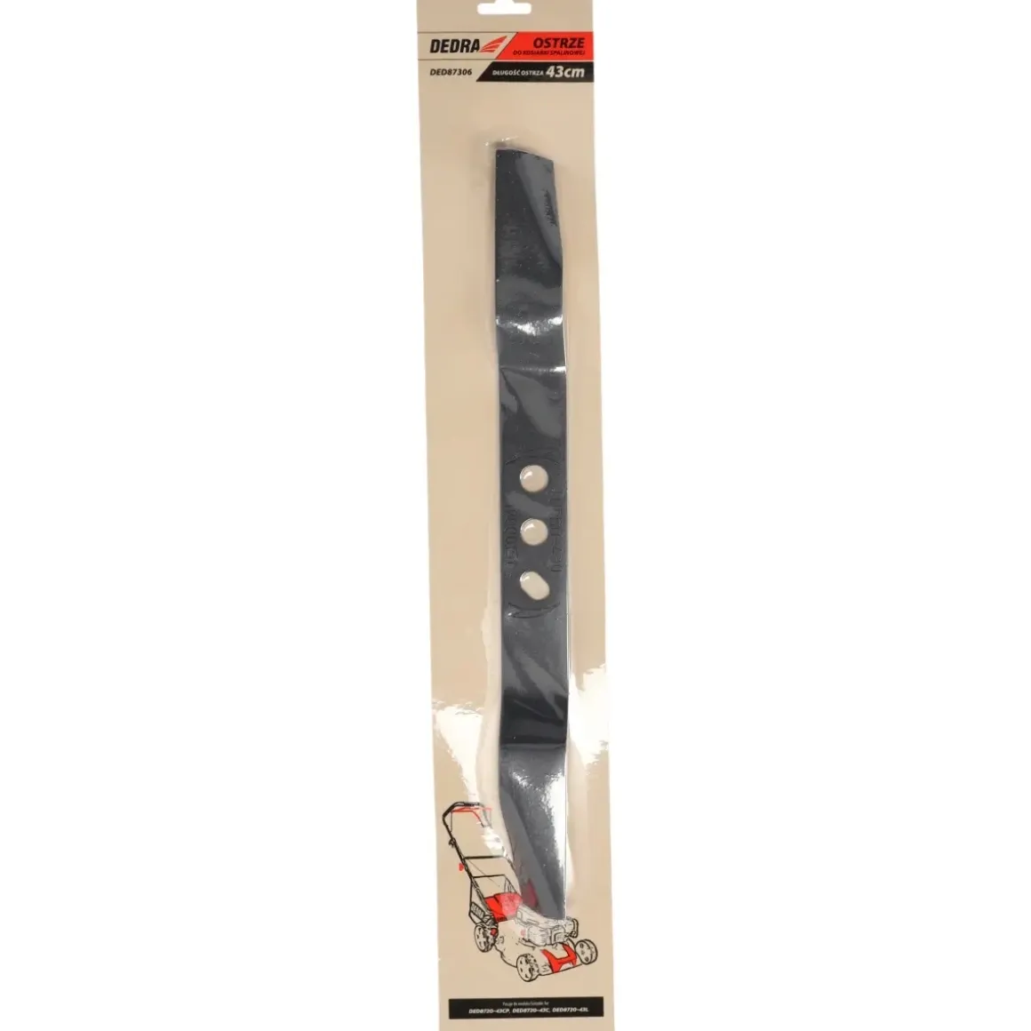DEDRA DED87306 Ostrze nóż tnący do kosiarki 43 cm DED8720-43CP DED8720-43L