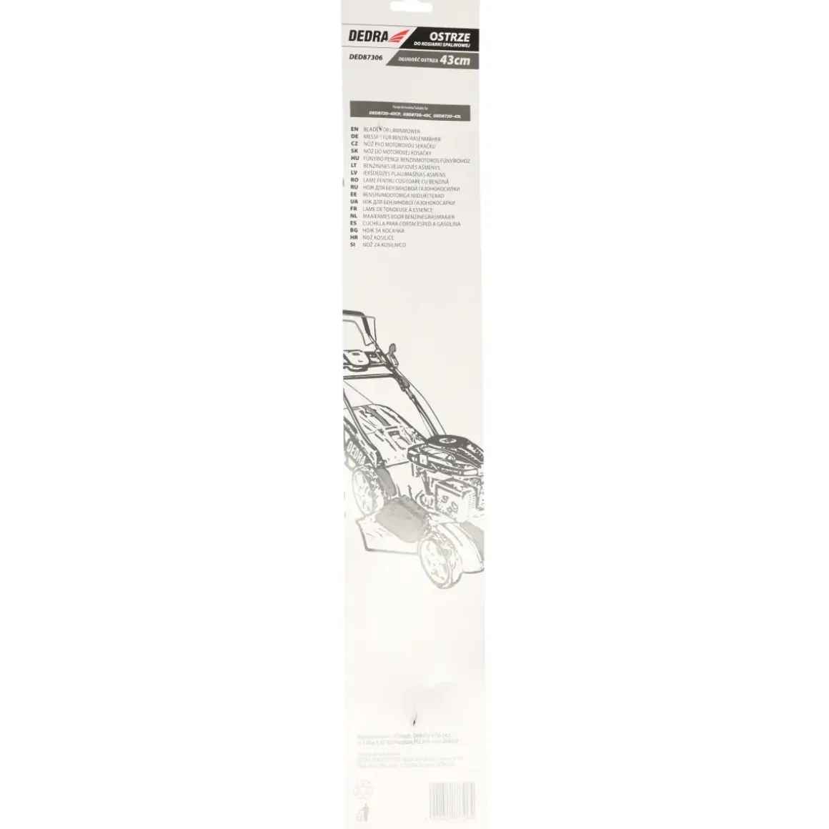DEDRA DED87306 Ostrze nóż tnący do kosiarki 43 cm DED8720-43CP DED8720-43L