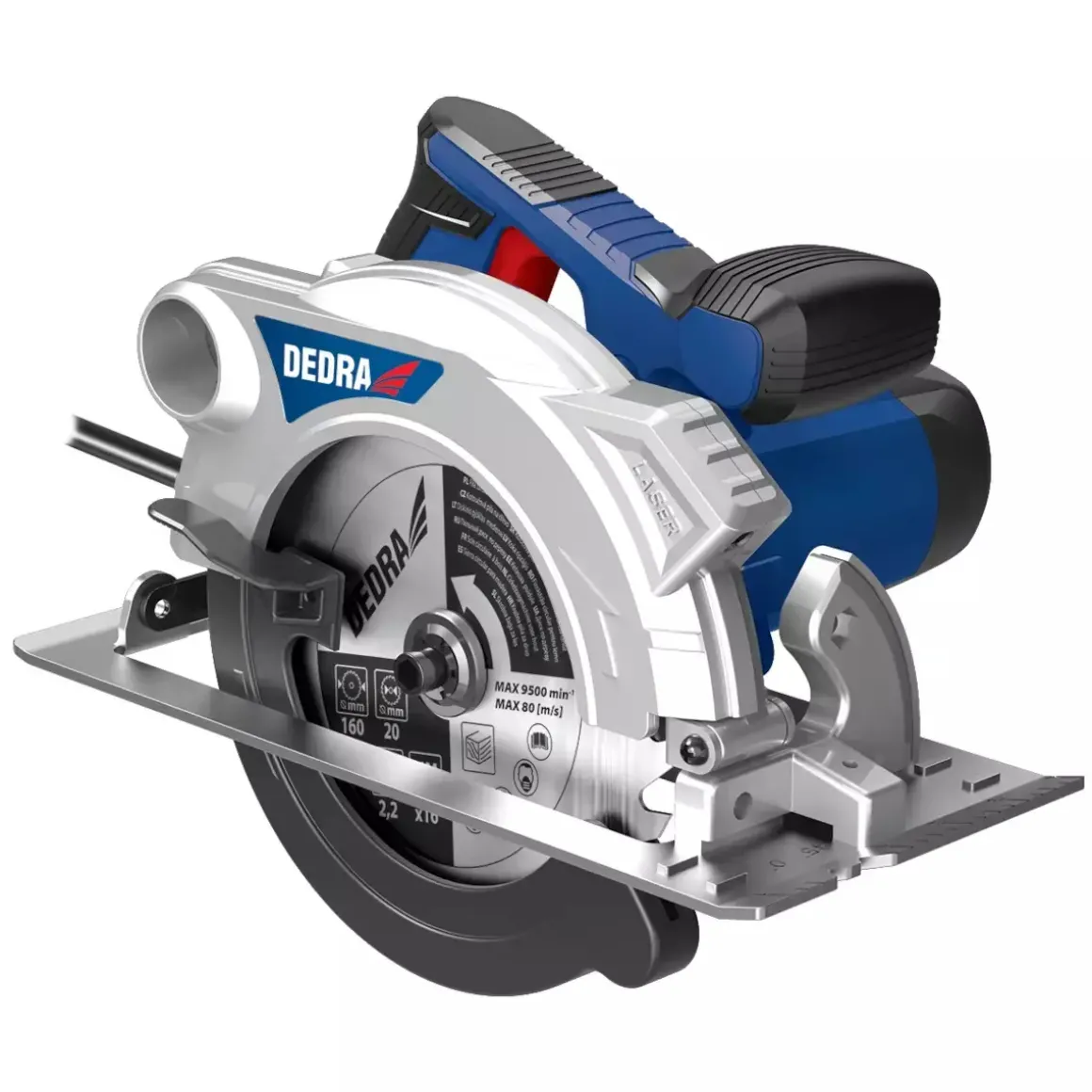 DEDRA DED7926 Pilarka tarczowa ręczna piła 1500W 185mm laser prowadnica 63mm