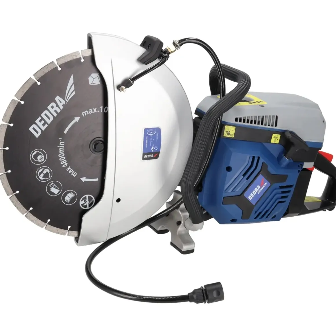 DEDRA DED8837 przecinarka spalinowa do betonu, stali i bruku, piła 4,8 kW 400/25,4 mm