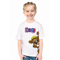 DEDRA Dedruś Koszulka dziecięca biała 6/122 cm, T-shirt 100% bawełna