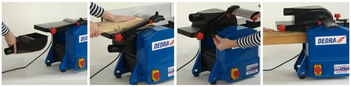 DEDRA DED7814 STRUGARKA GRUBOŚCIÓWKA STOŁOWA DO DREWNA 2000W EWIMAX OFICJALNY DYSTRYBUTOR - AUTORYZOWANY DEALER DEDRA