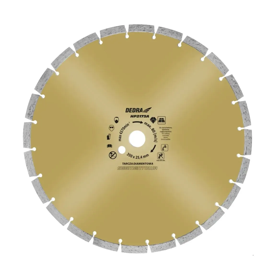 DEDRA DED8837 tarcza/piła diamentowa do betonu i żelbetu 400/25,4 mm segmentowa