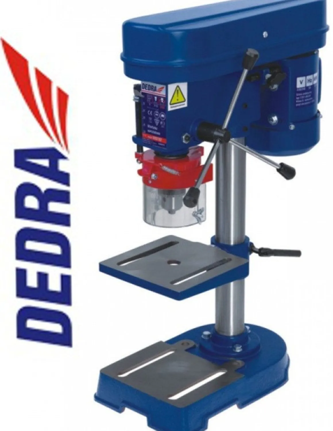 DEDRA DED7707 WIERTARKA STOŁOWA KOLUMNOWA DO METALU 5 BIEGÓW EWIMAX OFICJALNY DYSTRYBUTOR - AUTORYZOWANY DEALER DEDRA