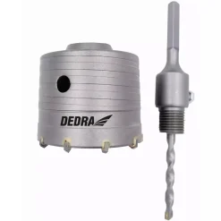 DEDRA DED1506-X Wiertło koronkowe 80mm HM/TCT HEX koronka otwornica do betonu cegły pod puszki