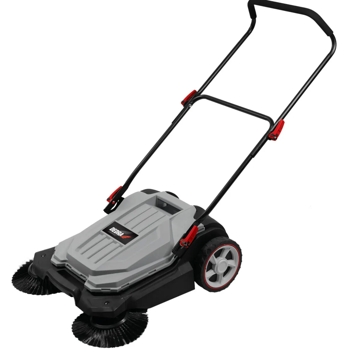 DEDRA DED8802 zamiatarka ręczna mechaniczna 3 szczotki do kostki podjazdu 650mm 18l