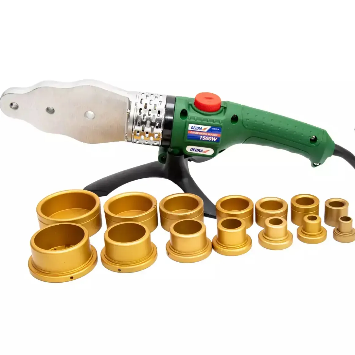 DEDRA DED7514 Zgrzewarka polifuzyjna mufowa do rur PP PE PB 1500W 16-63mm walizka