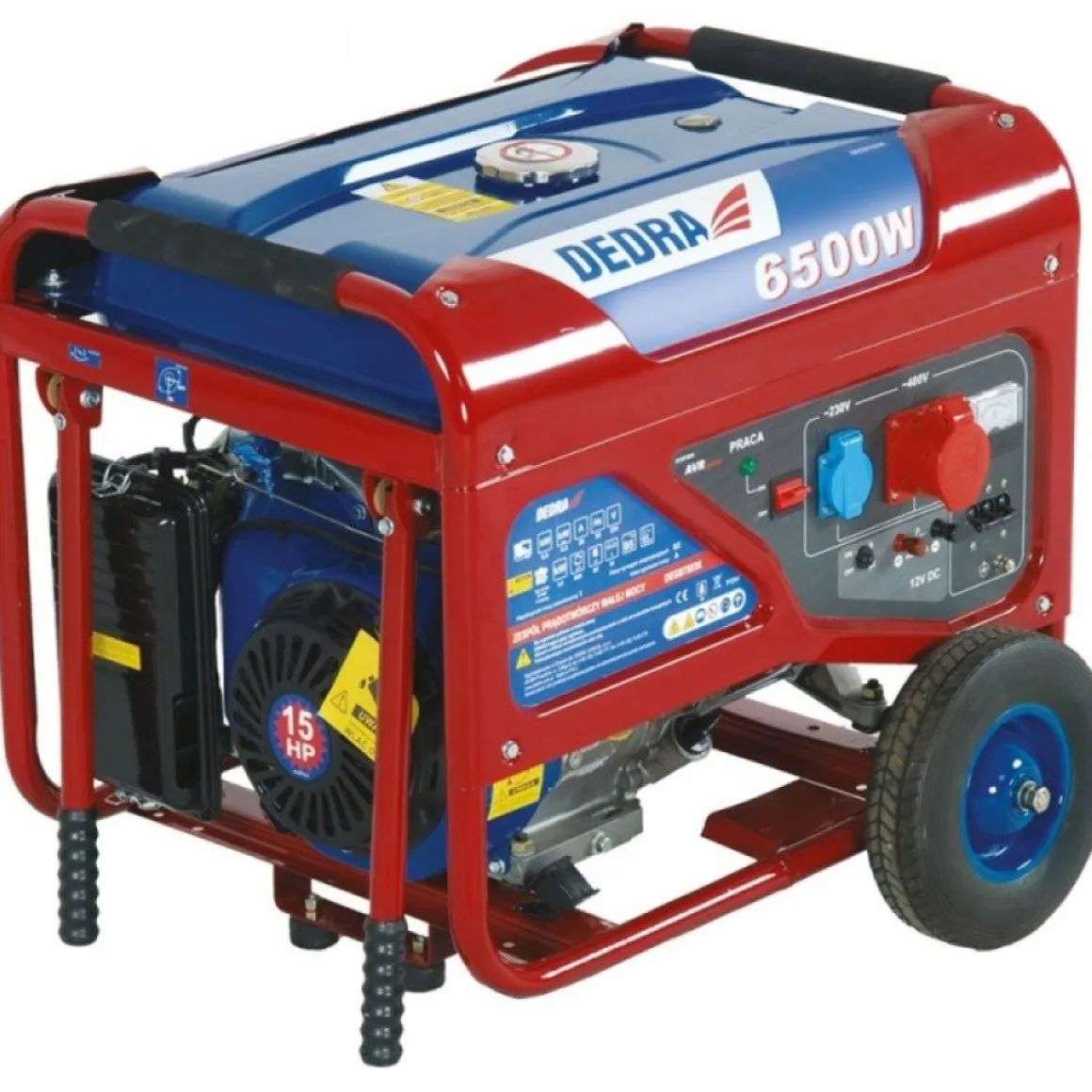 DEDRA DEGB7503K AGREGAT GENERATOR PRĄDOTWÓRCZY z AVR MOC 6.5kW 6500W EWIMAX OFICJALNY DYSTRYBUTOR - AUTORYZOWANY DEALER DEDRA