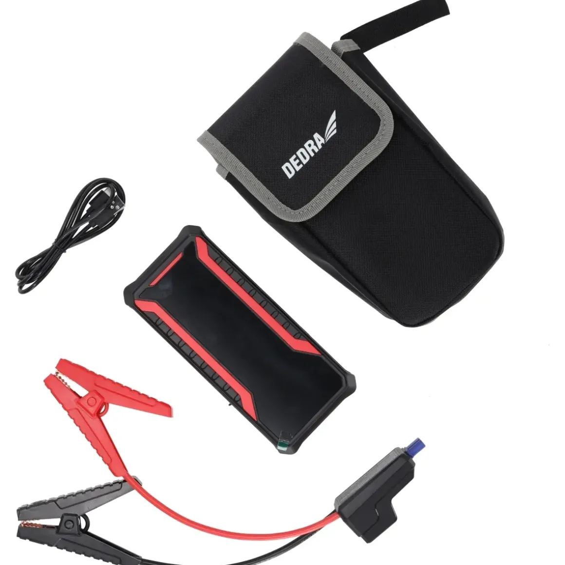 DEDRA DEPP1201 Powerbank rozruchowy 12000mAh LCD, booster jump starter 12V