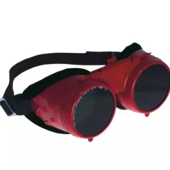 DEDRA DES020 Gogle spawalnicze metalowe uchylne 5 DIN, okulary ochronne do spawania