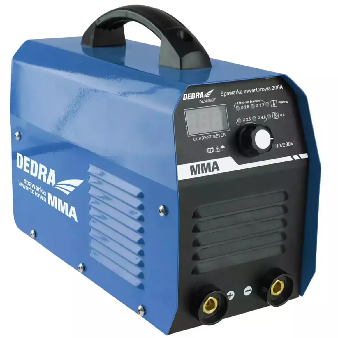 DEDRA DESI196BT Spawarka inwertorowa MMA IGBT 200A LCD inwerter elektroda 4mm