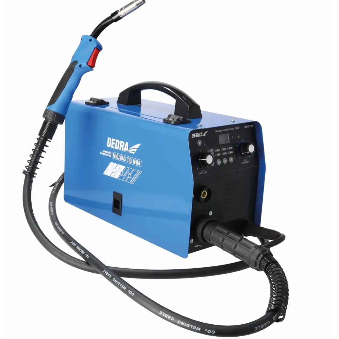 DEDRA DESMI201M Spawarka inwertorowa MIG/MAG TIG Lift MMA IGBT 200A półautomat FLUX