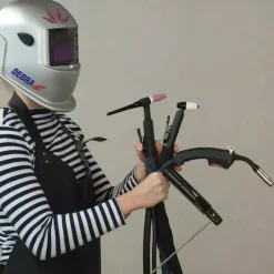 DEDRA DES003 Przyłbica spawalnicza samościemniająca maska kask MMA MIG/MAG TIG 98x43 2 sensory