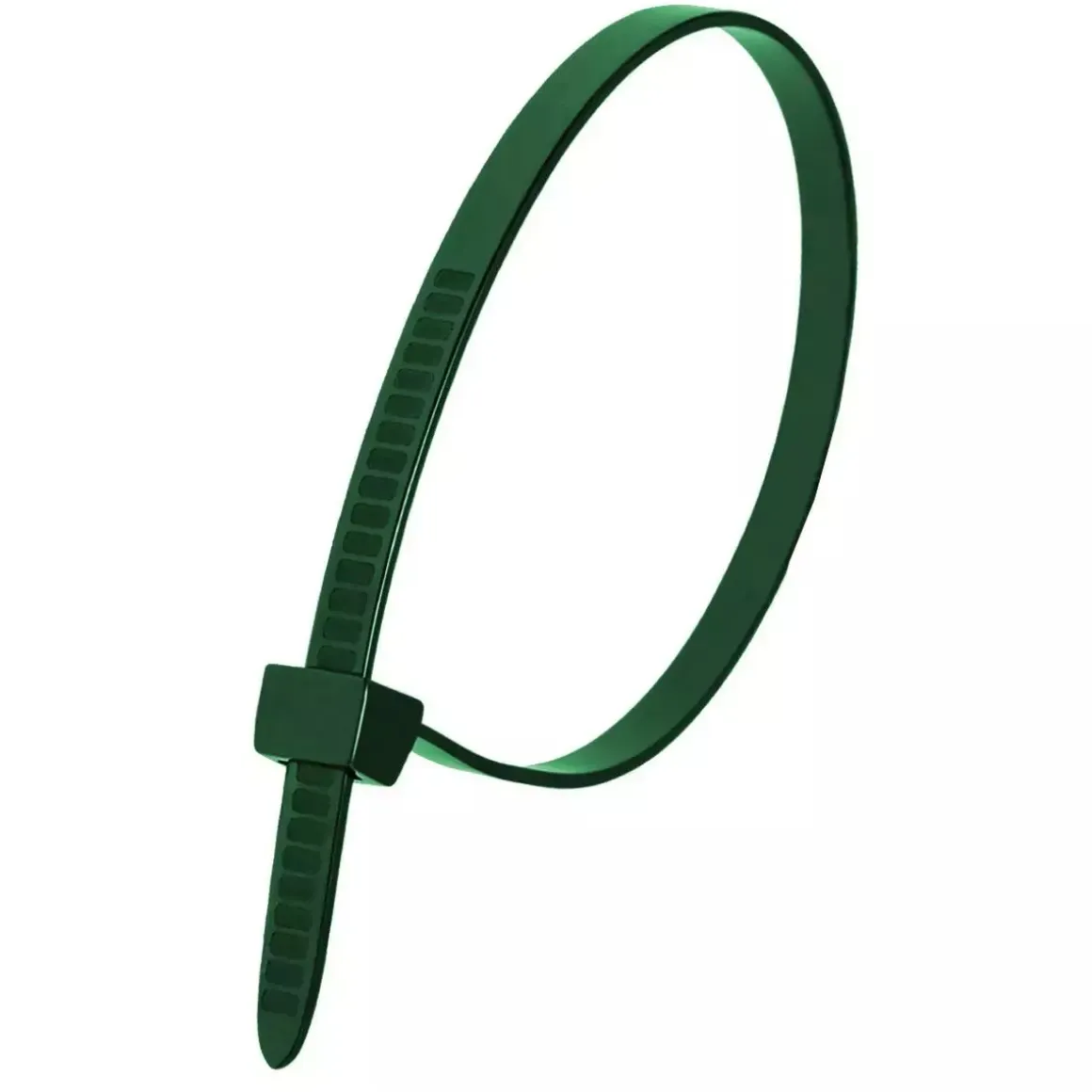 DEDRA 11E76372 Opaski zaciskowe nylonowe zielone 7,6x370mm 100szt trytytki kablowe