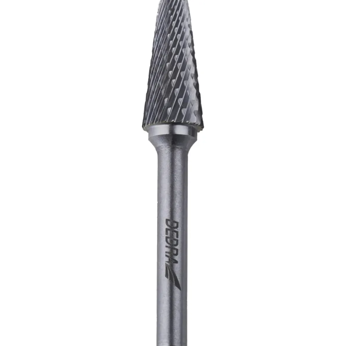 DEDRA 07F682 Frez trzpieniowy stożkowy L 12x28 mm, węglik, pilnik obrotowy, gratownik