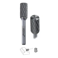 Dedra 07F612 Frez trzpieniowy walcowy B12x25mm 6mm do metalu, pilnik obrotowy