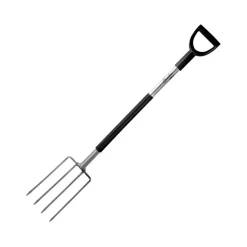 DEDRA Garden 80B017 Widły do kopania ogrodowe szpadlowe, metalowy trzonek 122 cm, uchwyt D